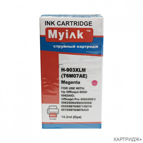 Картридж для (903xl) hp officejet 6960/ 6970 t6m07ae (применение ограничено!) magenta myink