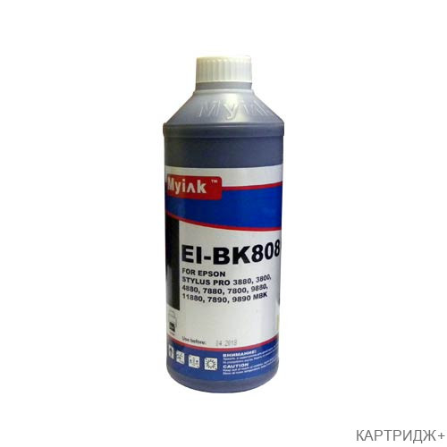Чернила для epson  l4260/l14150/l6290/l6270/ l6291/ l4266/wf-c5290/wp4015/m100/m105/ m200/k-101 (1л,  black, pigment) ei-bk808 everbrite™ myink