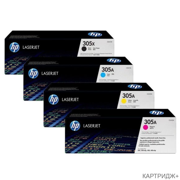 Картридж HP 305A лазерный голубой (2600 стр) CE411A