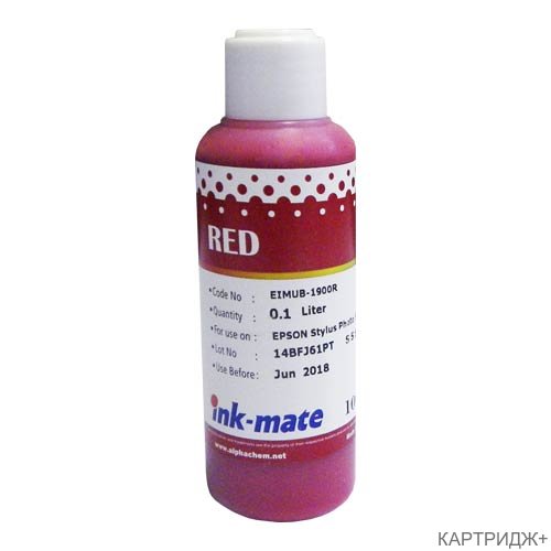 Чернила для epson (t0877) r1900/2000 (100мл, red, pigment)  eimub-1900r ink-mate