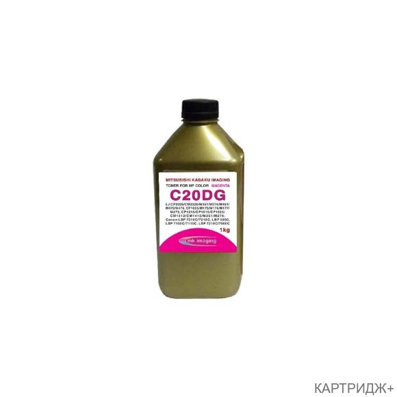 Тонер для hp color универсал тип c20dg (фл,1кг,кр,glossy,chemical mki) green line