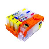Набор картриджей пзк (920/922) для hp officejet 6000/6500/7000/chip/ with ink level,4 шт (без чернил) yuxunda