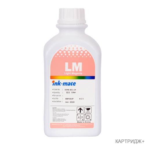 Чернила для epson (t6736 ) l800 (500мл, light magenta, dye) eim-801lm ink-mate