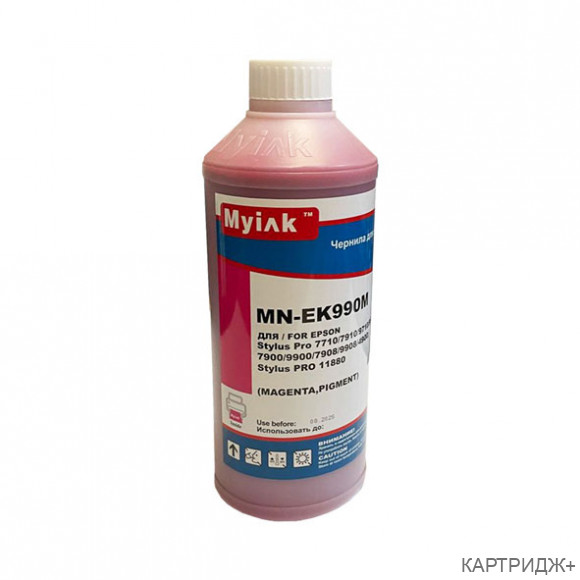 Чернила для epson st pro 4880, 7890, 3880, 9700, 7880, 7700, 9890, 4900, 3800, 7900, 9900, 9880, 11880, 4450, r3000, r2880, surecolor sc-t3200, t3000, t5200, t5000, t7200, t7000, p6000, p8000, p7000, p9000, p5000 (1л, magenta pigment) ek990m myink Чернила для epson st pro 4880, 7890, 3880, 9700, 7880, 7700, 9890, 4900, 3800, 7900, 9900, 9880, 11880, 4450, r3000, r2880, surecolor sc-t3200, t3000, t5200, t5000, t7200, t7000, p6000, p8000, p7000, p9000, p5000 (1л, magenta pigment) ek990m myink