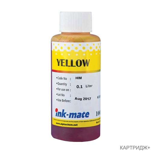 Чернила для hp 22/28/57/134/135/136 (100мл, yellow, dye) him-900y ink-mate Чернила для hp 22/28/57/134/135/136 (100мл, yellow, dye) him-900y ink-mate