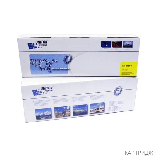 Тонер-картридж для (tk-5150y) kyocera ecosys p6035/m6035/m6535 (10k) желтый uniton premium green line