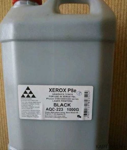 Тонер для xerox (тип tt109-1) phaser 3110/xerox p8е (короб,2х10кг) tti 