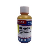 Чернила  для canon (gi-490y) pixma g1400/2400/3400  (100мл,yellow,dye)  myink.