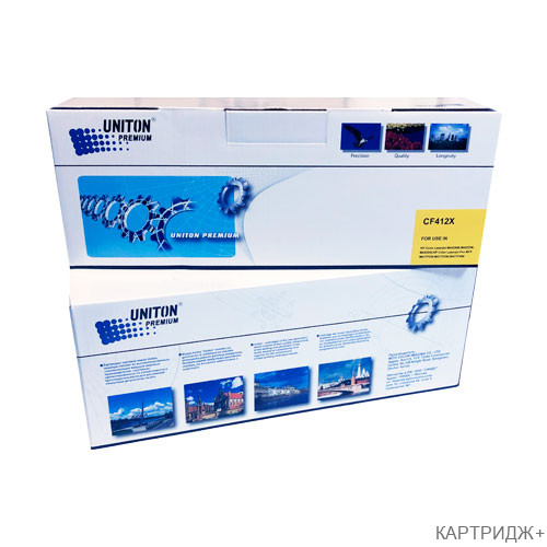 Картридж для hp color lj m452/m477 cf412x (410x) желтый (5k) uniton premium