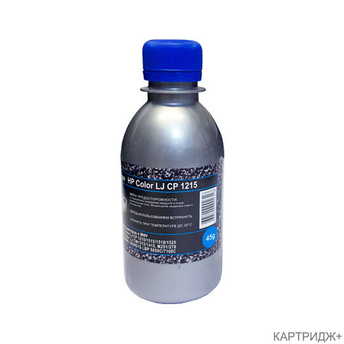 Тонер для hp color lj cp 1215/1515/1518/1525/см1312/cm1415 (фл,45,син,polyester,tmc040, imex) silver atm