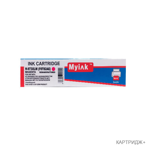 Картридж для (973xl) hp pagewide pro 452/477/577 f6t82ae (r) magenta myink