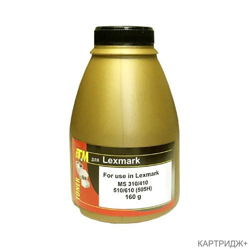 Тонер для lexmark  ms310/410/510/610 (фл,160,6к) gold atm
