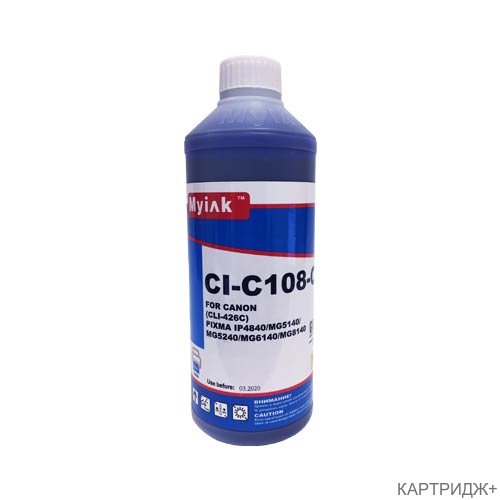 Чернила для canon cli-426/526/726c (1л,cyan dye) ci-c108-c gloria™ myink Чернила для canon cli-426/526/726c (1л,cyan dye) ci-c108-c gloria™ myink