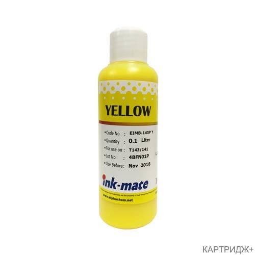 Чернила для epson (s22/t50/l800) (100мл, yellow, pigment) eimb-143py ink-mate Чернила для epson (s22/t50/l800) (100мл, yellow, pigment) eimb-143py ink-mate