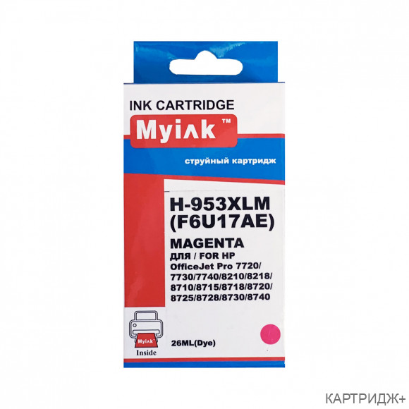 Картридж для (953xl) hp officejet pro 8210/8710/873  f6u17ae magenta myink