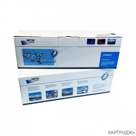Картридж для hp color lj m254/m280/ m281 cf541x (203xl) синий (2,5k) uniton premium