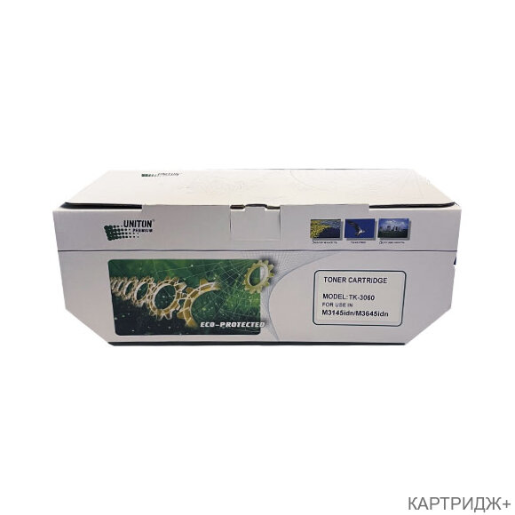 Тонер-картридж для (tk-3060) kyocera ecosys m3145idn/m3645idn (14,5k,tg-48  murata) uniton premium green line (eco protected)