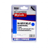 Картридж для (951xl) hp officejet pro 8100/8600/8600plus/8610/8615/8620/8625/8630/8640/8660 hp officejet pro 251dw/276dw cn046ae cyan (26ml, pigment) myink Картридж для (951xl) hp officejet pro 8100/8600/8600plus/8610/8615/8620/8625/8630/8640/8660 hp officejet pro 251dw/276dw cn046ae cyan (26ml, pigment) myink