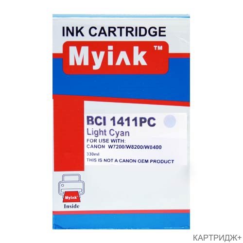 Картридж для canon bci-1411pc w7200/8200 photo cyan myink Картридж для canon bci-1411pc w7200/8200 photo cyan myink